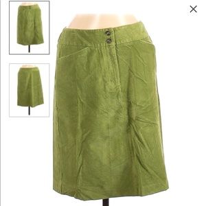 Talbots boho corduroy knee length fall skirt